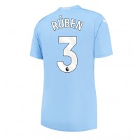 Fotbalové Dres Manchester City Ruben Dias #3 Dámské Domácí 2023-24 Krátký Rukáv
